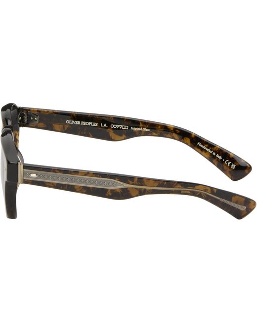 Oliver Peoples Black Maysen Sunglasses for men