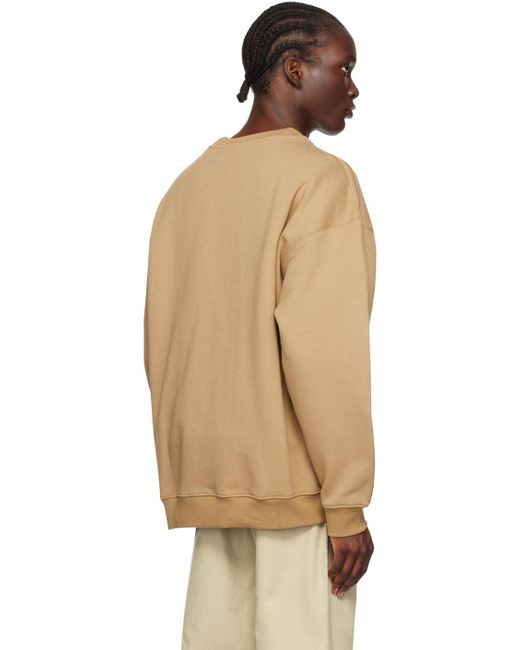 adidas Originals Tan Field Issue Essentials Sweatshirt in Natural for Men Lyst UK