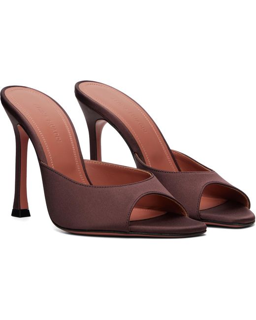 AMINA MUADDI Brown Alexa Slipper 105 Heeled Sandals
