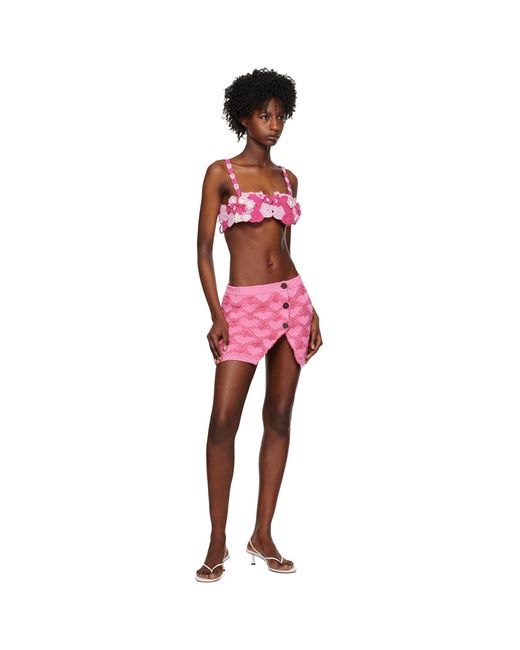 Marco Rambaldi Red Sweetheart Neck Bra