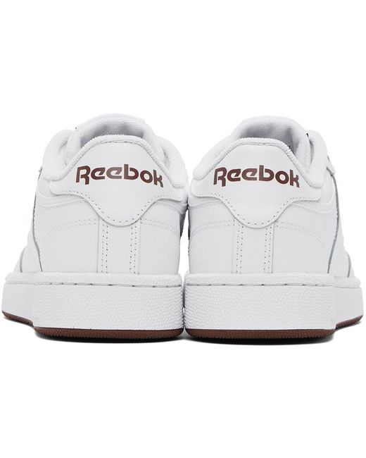 Reebok White Club C 85 Sneakers in Black for Men | Lyst UK