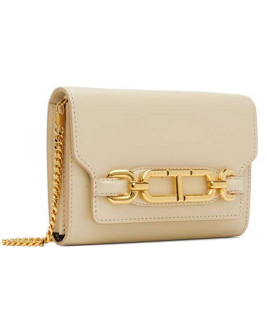 Tom Ford Black Off-white Small Whitney Leather Bag