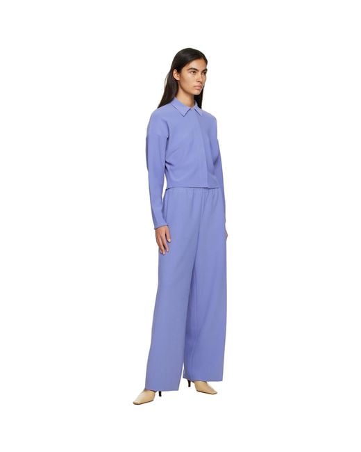 Birrot Blue Drawstring Trousers