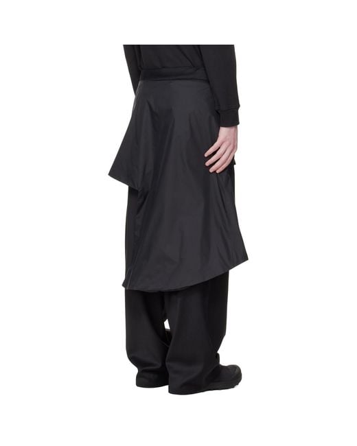 HELIOT EMIL Black Levade Tailored Trousers for men