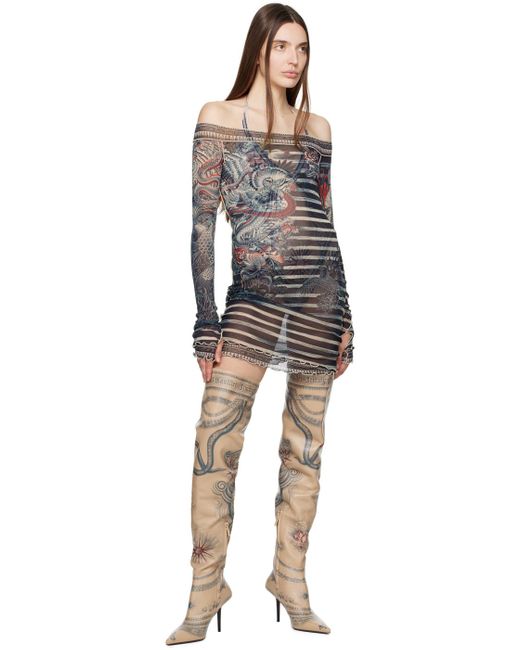 Jimmy Choo Natural / Jean Paul Gaultier Over-the-knee Boots