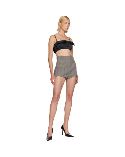Givenchy Black Bow Detailing Cropped Top