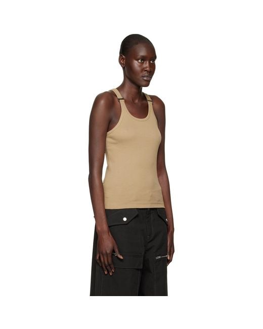 Dion Lee Black E-Hook Tank Top