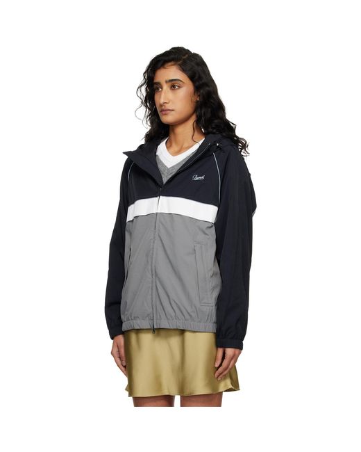 DUNST Blue Blocked Windbreaker Jacket