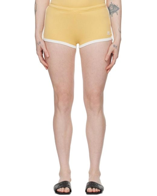 Courreges Multicolor Yellow Contrast Shorts