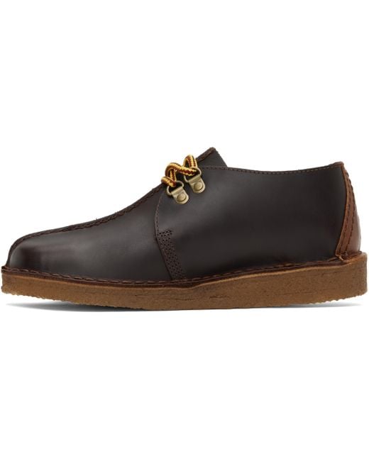 Clarks Black Burgundy Dsrttrek Hiker Desert Boots for men