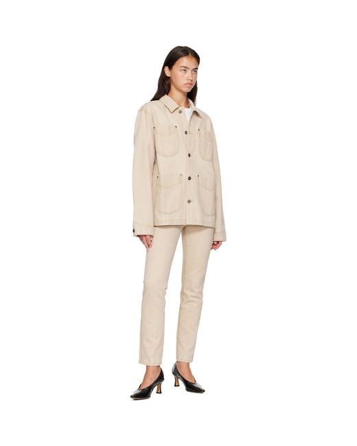 Khaite Natural Wyatt Denim Jacket
