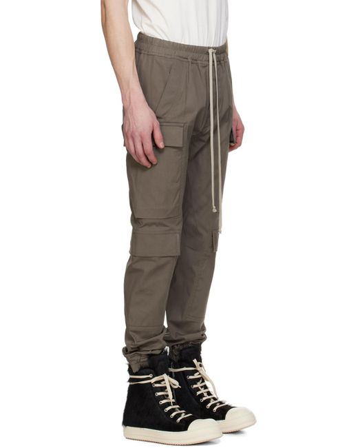 Rick Owens Black Mastodon Mega Cargo Pants for men