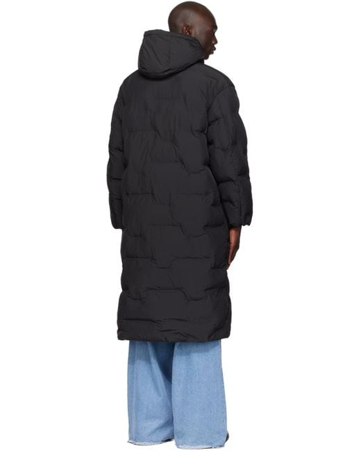 Ganni Black Oversized Puffer Coat for men