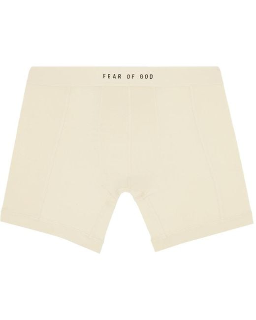 Fear Of God Natural Two-pack Off-white Boxer Briefs for men