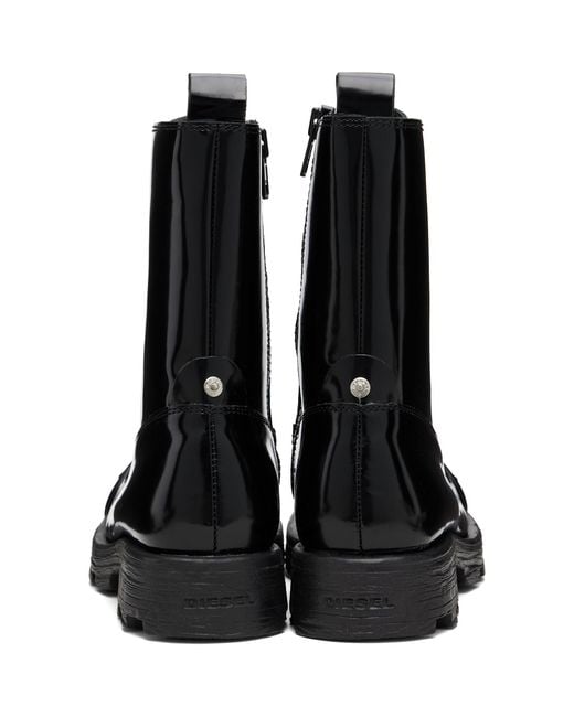 DIESEL Black D-Hammer Bt D Boots for men