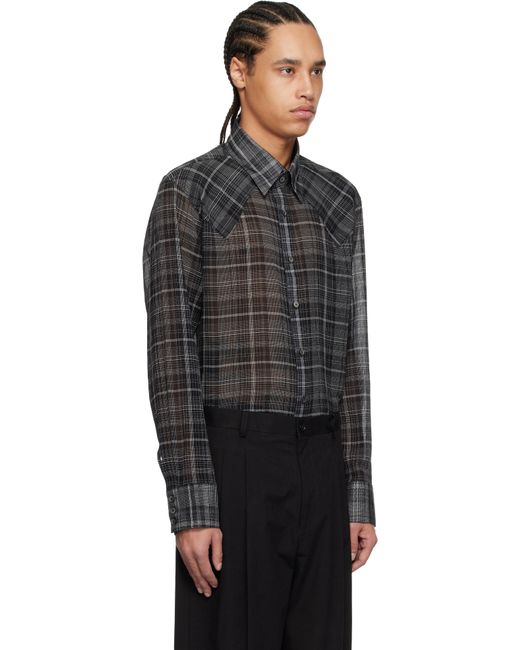 メンズ Carter Young Ssense限定 ブラック Western Business シャツ Black