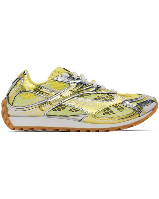 Bottega Veneta Multicolor Orbit Metallic Net Runner Sneakers