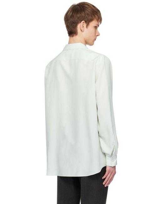 The Row White Kiton Shirt for men