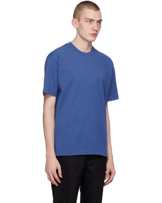 Reigning Champ Blue Patch T-shirt for men