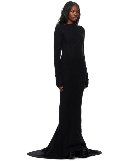 Rick Owens Black Porterville Luna Maxi Dress