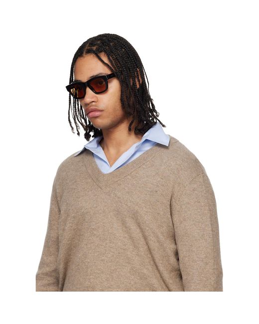 Retrosuperfuture Black Sintesi Sunglasses for men