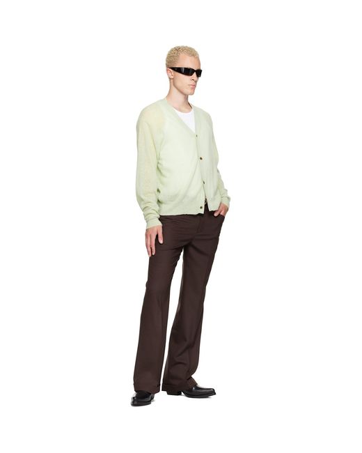 Ernest W. Baker Brown Cuffed 70's Trousers for men
