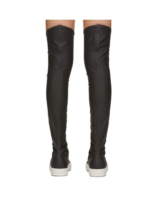 rick owens over the knee sneakers