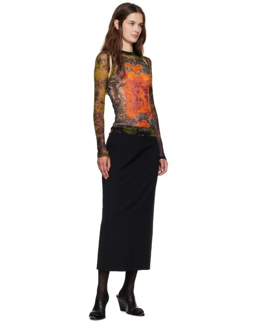Haut De Style Boléro À Imprimé Médaillon Jean Paul Gaultier en coloris Black