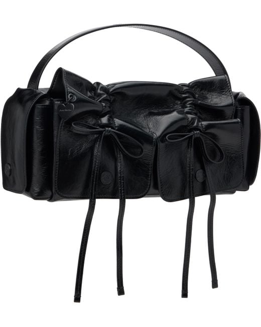 Sac Noir À Poches Acne en coloris Black