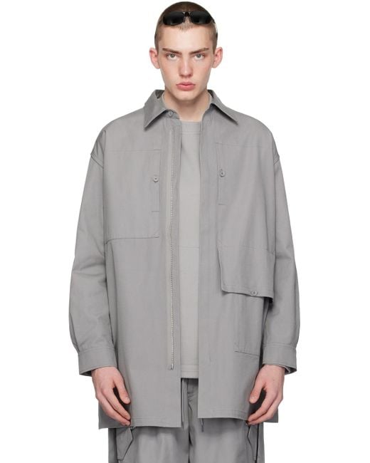 Y-3 Gray Workwear Jacket for men