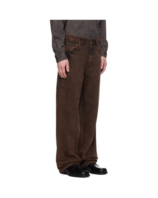 MMIC Brown Bias Shift Jeans for men