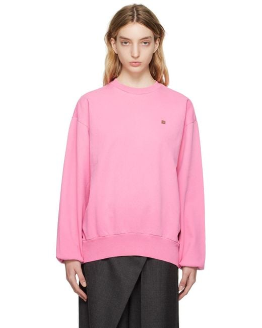 Acne Pink Crewneck Sweatshirt