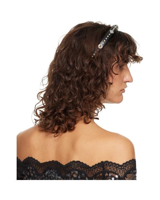 Versace Multicolor Studded Headband