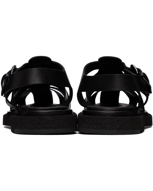 Officine Creative Black Tonal 018 Sandals for men