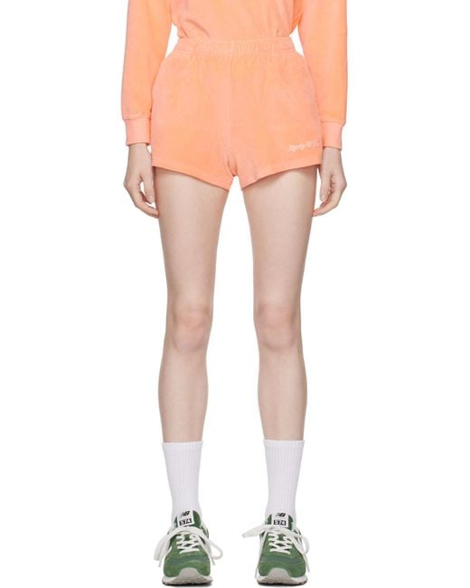 Sporty & Rich Multicolor Orange Disco Shorts