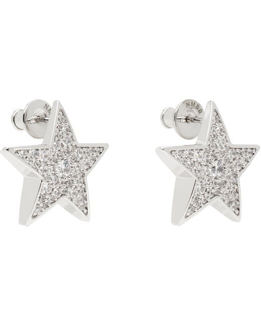 NUMBERING Metallic #4111 Earrings for men