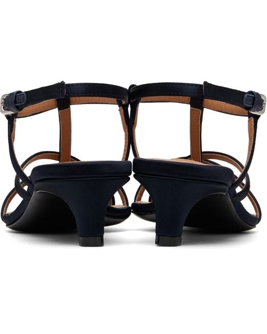 Jil Sander Black Cage Low-Heel Sandals