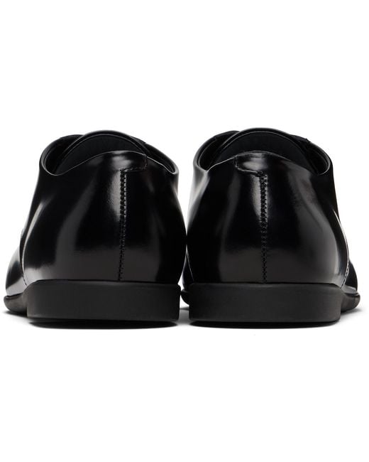 Jil Sander Black Lace-Up Derbys