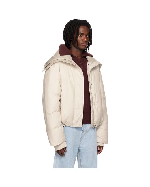Entire studios Black Off- Kelly Down Jacket for men