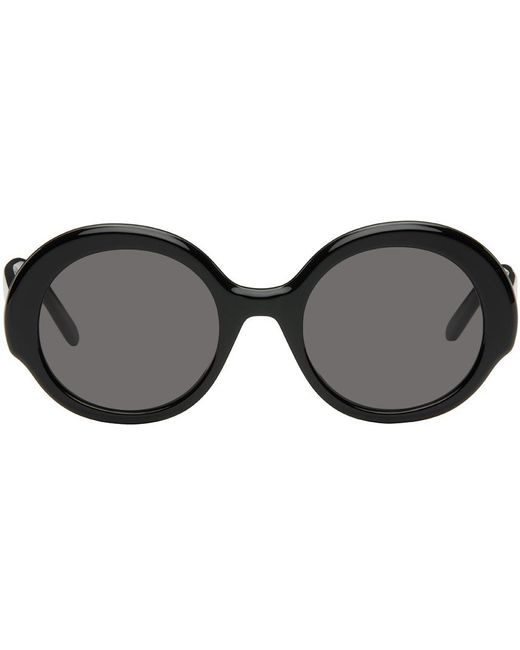 Loewe Black Round Slim Sunglasses