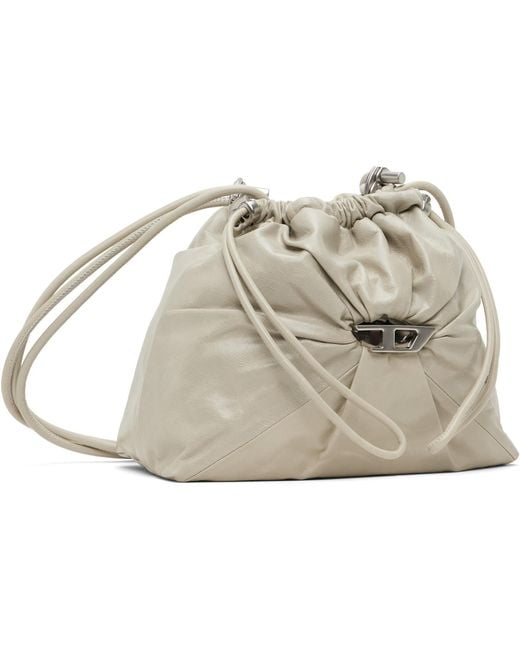 DIESEL Metallic Off- Scrunch-D Bucket Bag