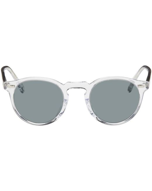 Oliver Peoples Black Gregory Peck Sunglasses for men