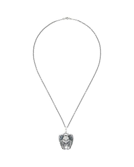 Yohji Yamamoto Metallic Gargoyle Pendant Necklace for men