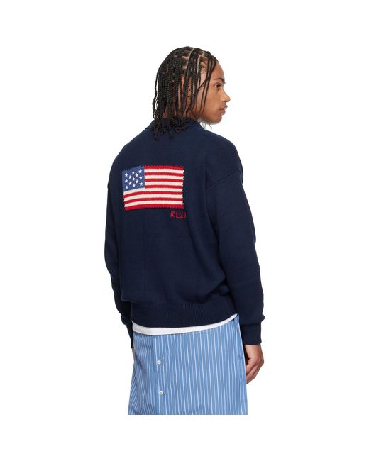 Polo Ralph Lauren Blue Cotton Long Sleeve Polo for men