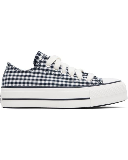Converse Black Chuck Taylor All Star Gingham Sneakers