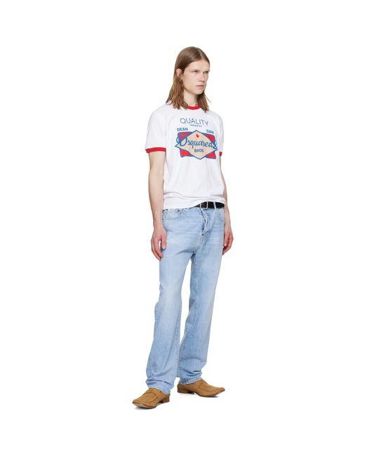DSquared² White D2 Daywear New Cool Fit T-Shirt for men