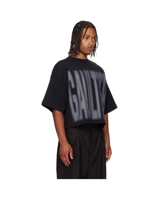 Jean Paul Gaultier Black 'The Gaultier' Boxy T-Shirt for men