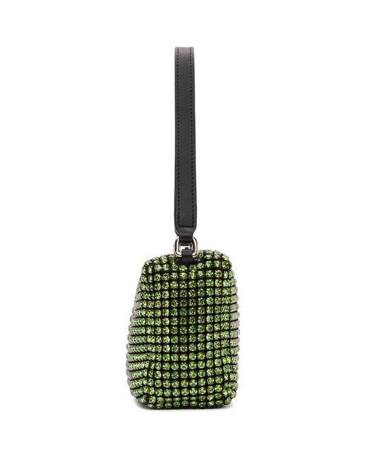Chain mesh deals rhinestone pouch