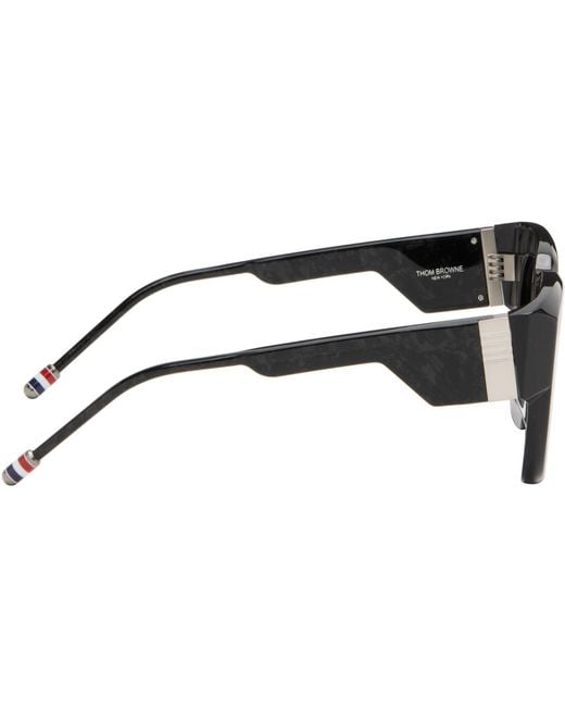 Thom Browne Gray Rectangular Sunglasses for men