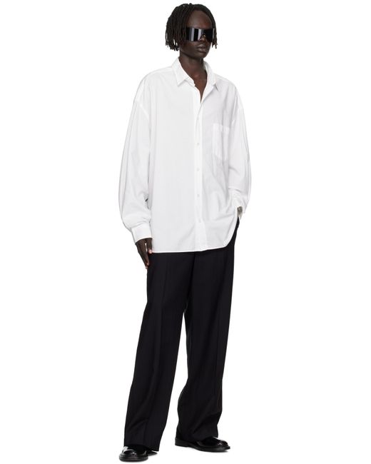 Acne White Button-Up Shirt for men